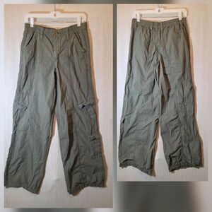 BDG Urban Outfitters Y2K Cargo Pants Womens Medium Olive Green Outdoor Mid Rise